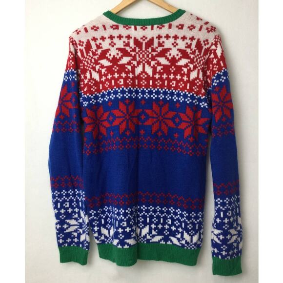 Christmas Ugly Sweater from Jolly Sweaters Unisex XL w Pocket - Picture 2 of 5